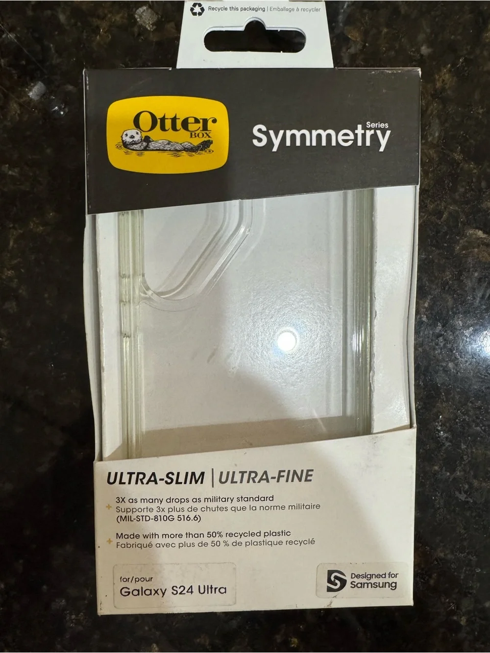 OtterBox Symmetry Series Clear Case for Samsung Galaxy S24 Ultra - Transparent